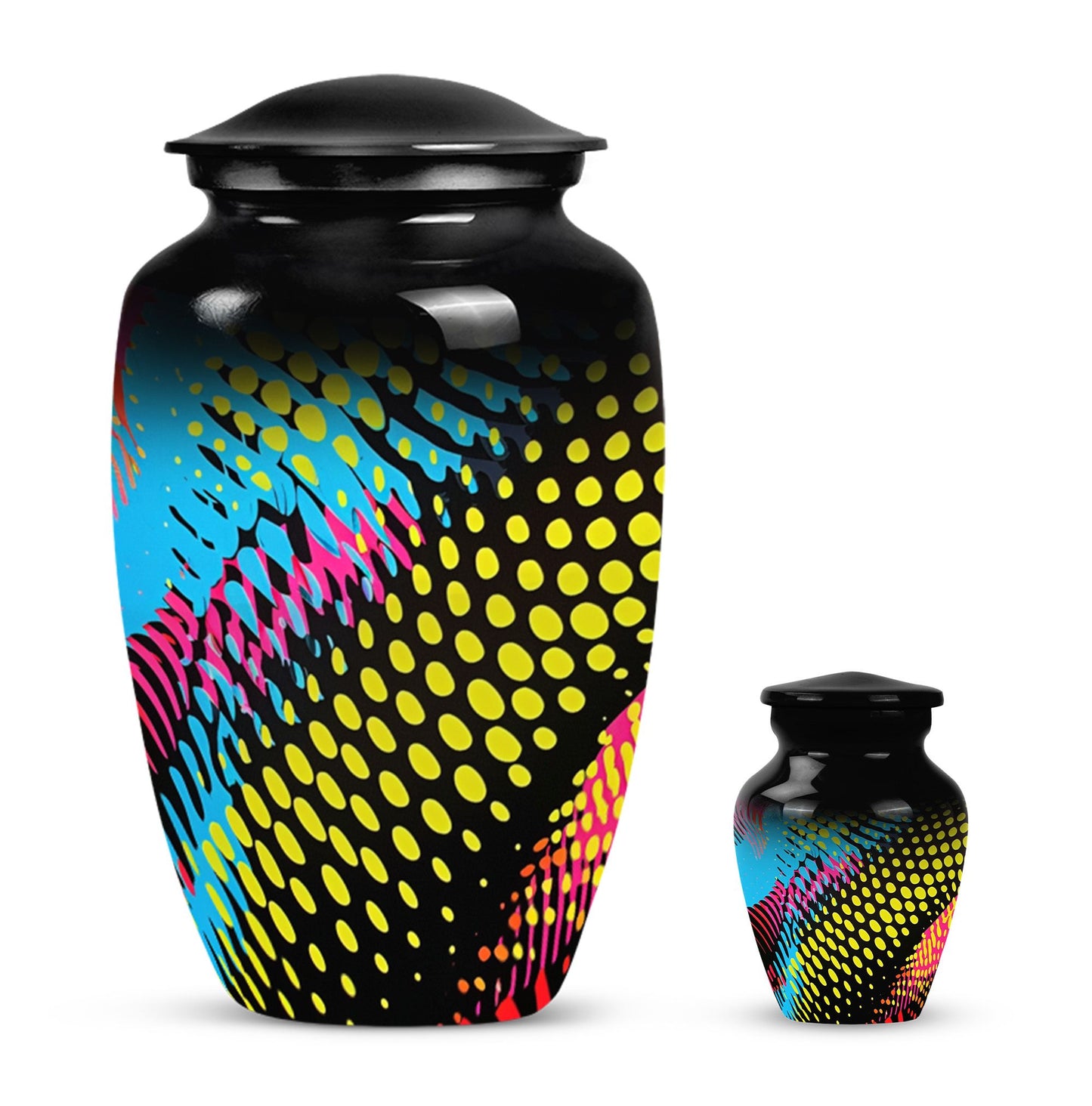 Classic Abstract Pattern Urn for cremation ashes.