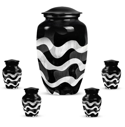 pattern urn for human ashes, large cremation urn For Ashes
