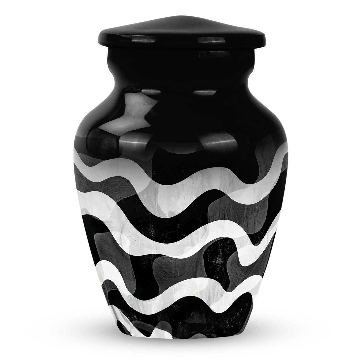 pattern urn for human ashes, large cremation urn For Ashes