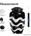pattern urn for human ashes, large cremation urn For Ashes