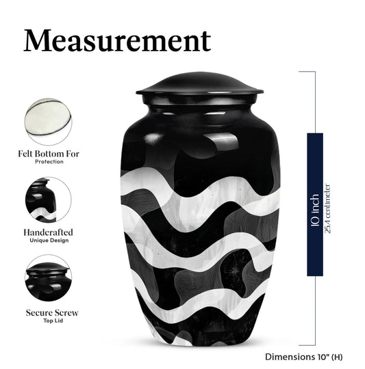 pattern urn for human ashes, large cremation urn For Ashes