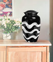 pattern urn for human ashes, large cremation urn For Ashes
