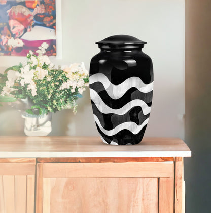 pattern urn for human ashes, large cremation urn For Ashes