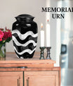 pattern urn for human ashes, large cremation urn For Ashes