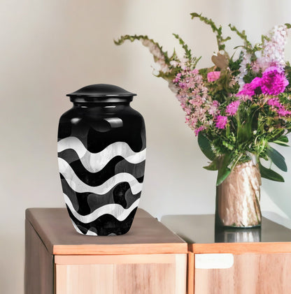 pattern urn for human ashes, large cremation urn For Ashes