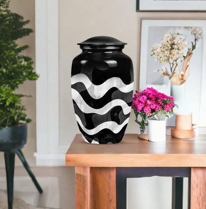 pattern urn for human ashes, large cremation urn For Ashes