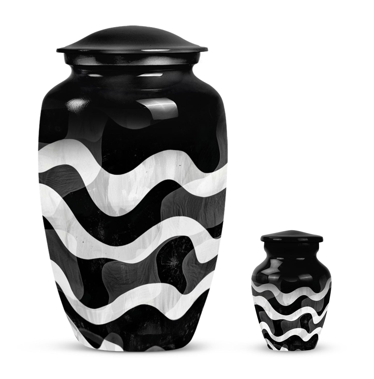 pattern urn for human ashes, large cremation urn For Ashes
