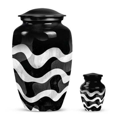 pattern urn for human ashes, large cremation urn For Ashes