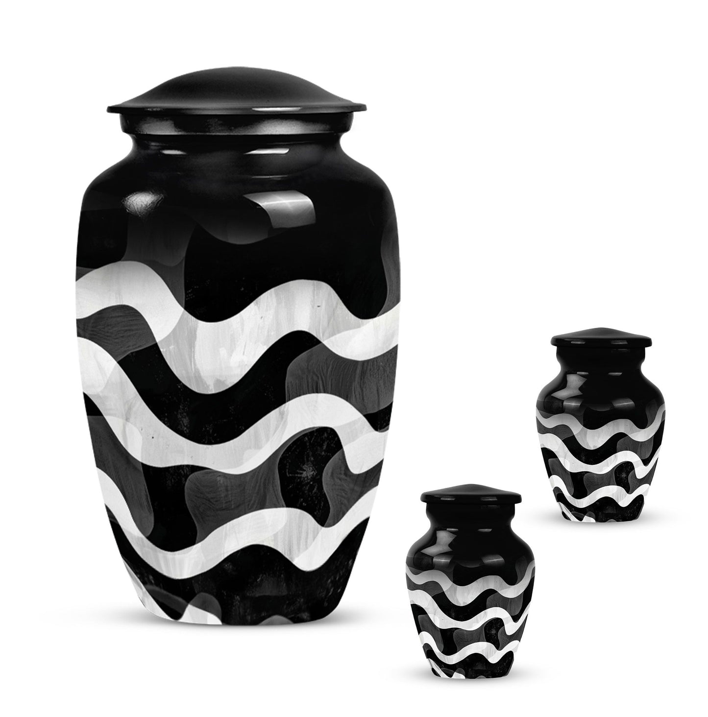 pattern urn for human ashes, large cremation urn For Ashes