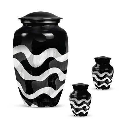 pattern urn for human ashes, large cremation urn For Ashes