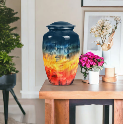  memorial urn,  pattern urn for ashes, comes 