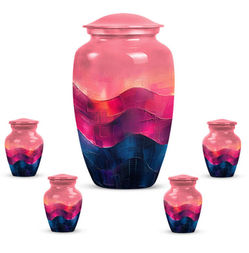 Large Urn With 4 Keepsake Urn