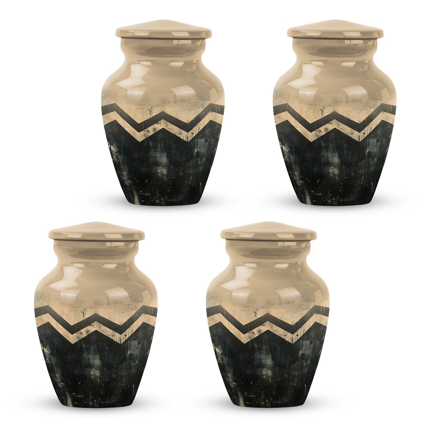 Personalized Artistic Cremation Urn for Human Ashes - 10-inch, 200 cu in - Yatskia