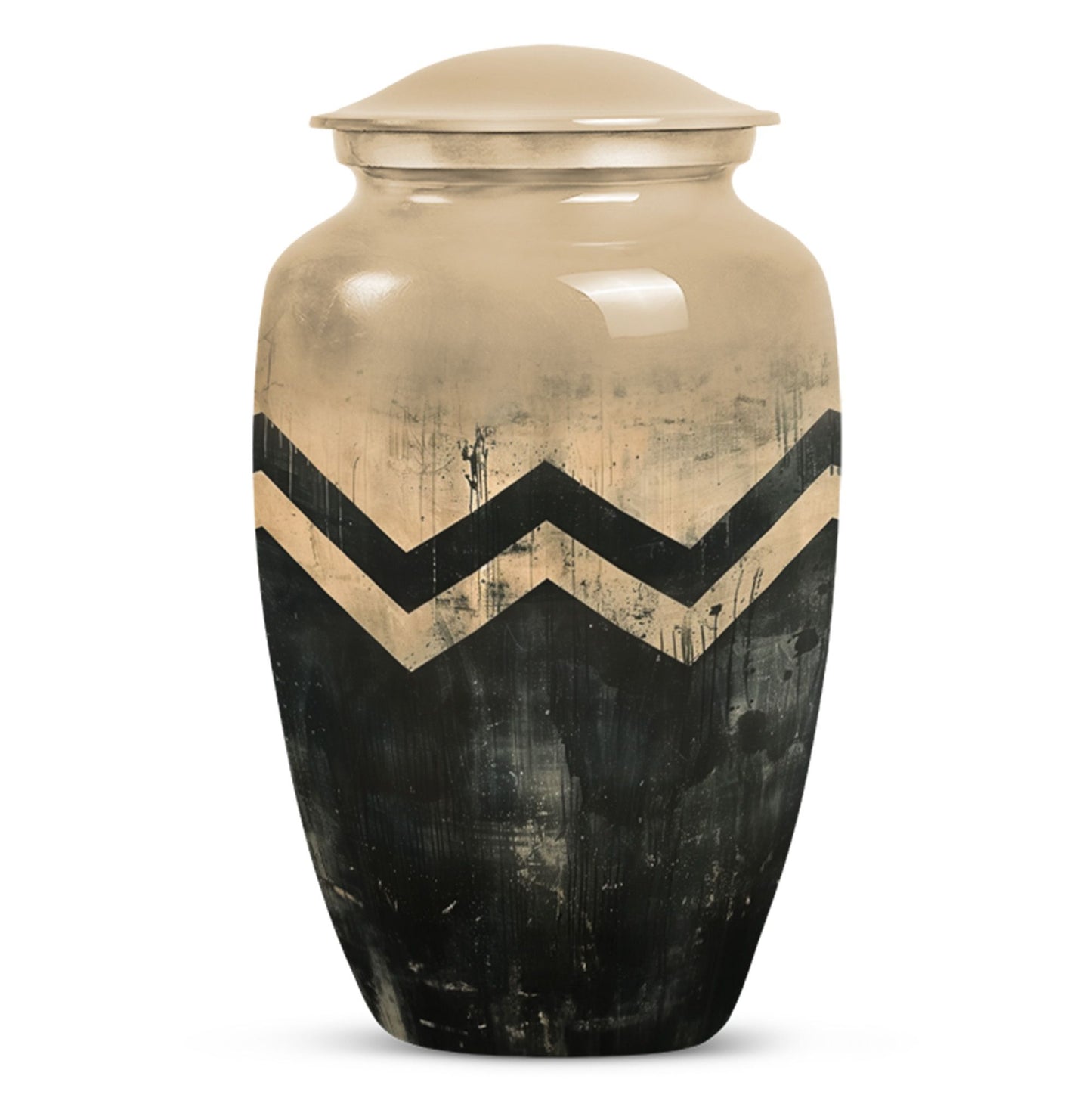 Personalized Artistic Cremation Urn for Human Ashes - 10-inch, 200 cu in - Yatskia