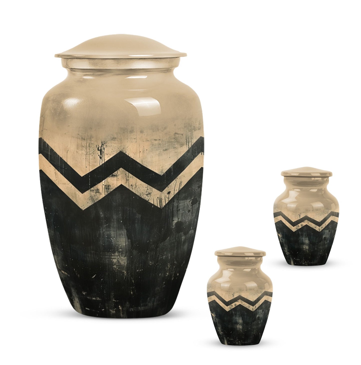 Personalized Artistic Cremation Urn for Human Ashes - 10-inch, 200 cu in - Yatskia