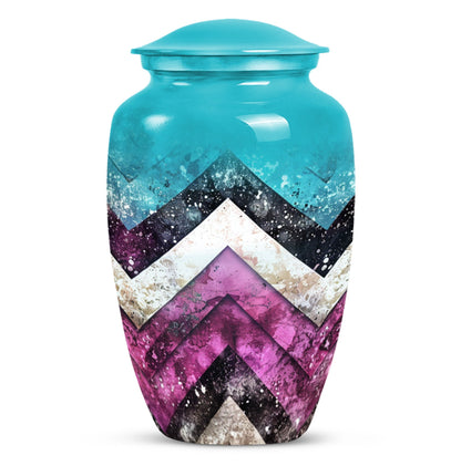 Pattern Urn for adult burial ashes.