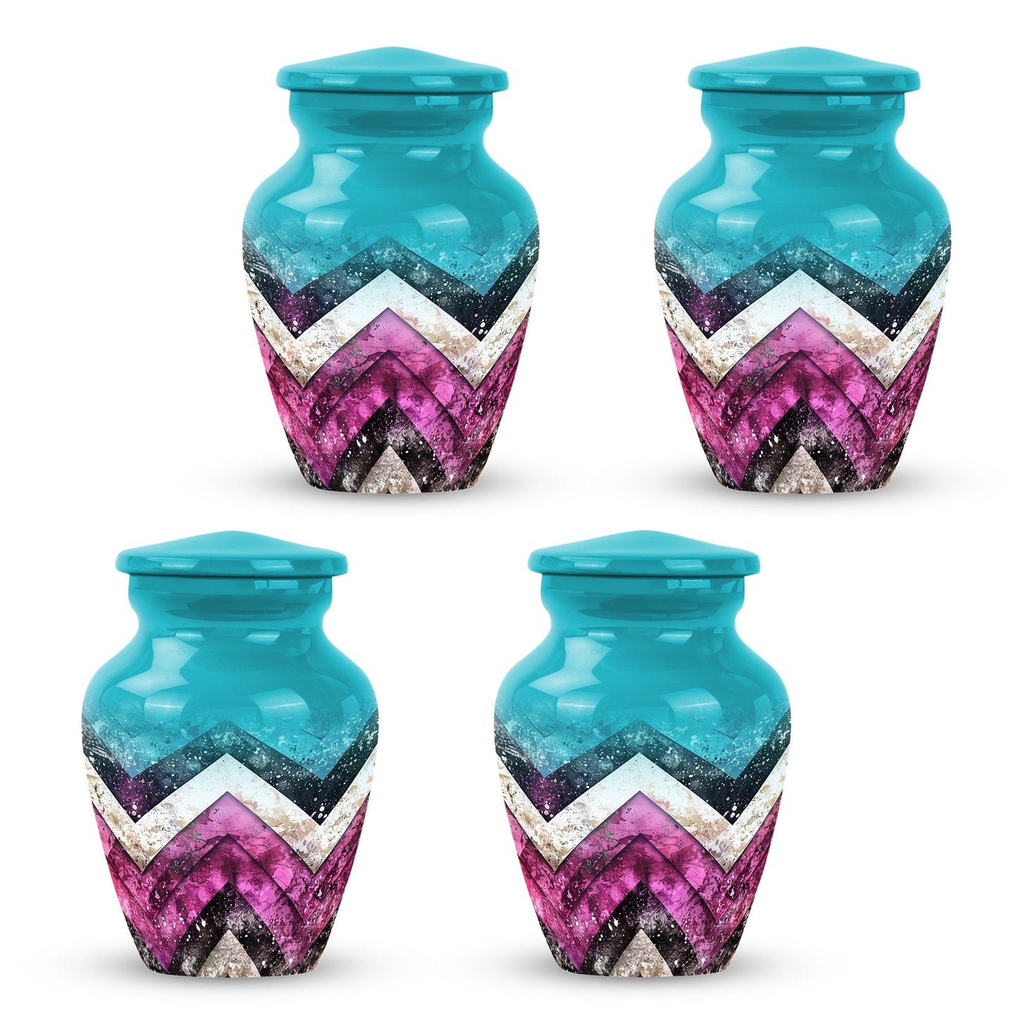Pattern Urn for adult burial ashes.