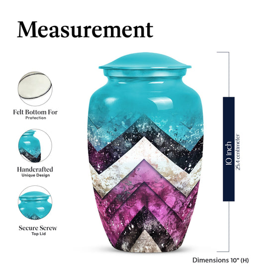 Pattern Urn for adult burial ashes.