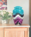 Pattern Urn for adult burial ashes.