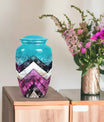 Pattern Urn for adult burial ashes.