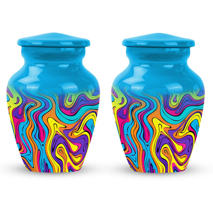 10 inch classic pattern urn in aluminium.