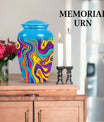 10 inch classic pattern urn in aluminium.