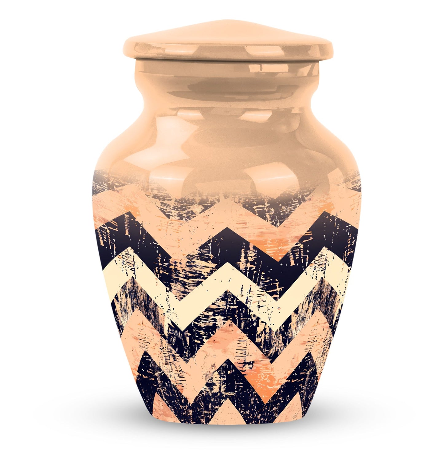 Personalized Artistic Cremation Urn for Adult Male - 10-inch, 200 cu in - Yatskia
