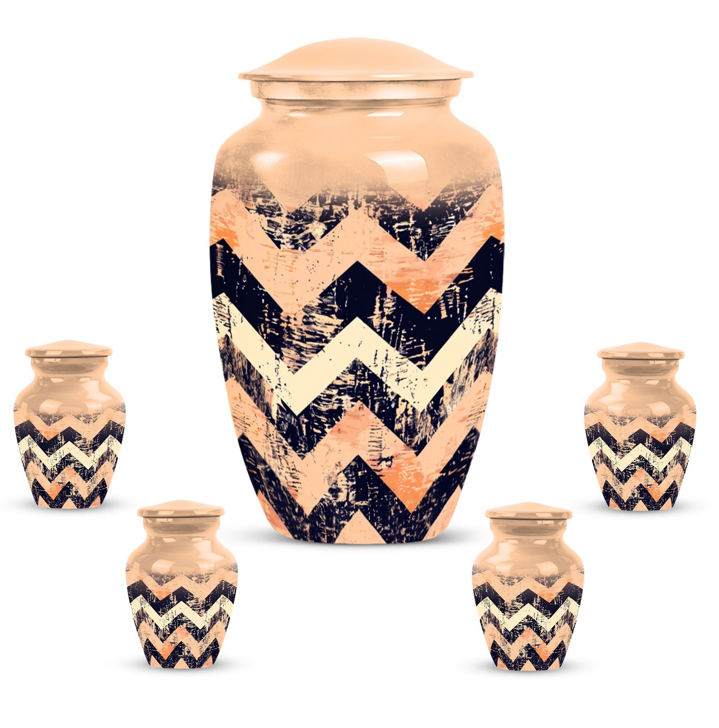 Personalized Artistic Cremation Urn for Adult Male - 10-inch, 200 cu in - Yatskia