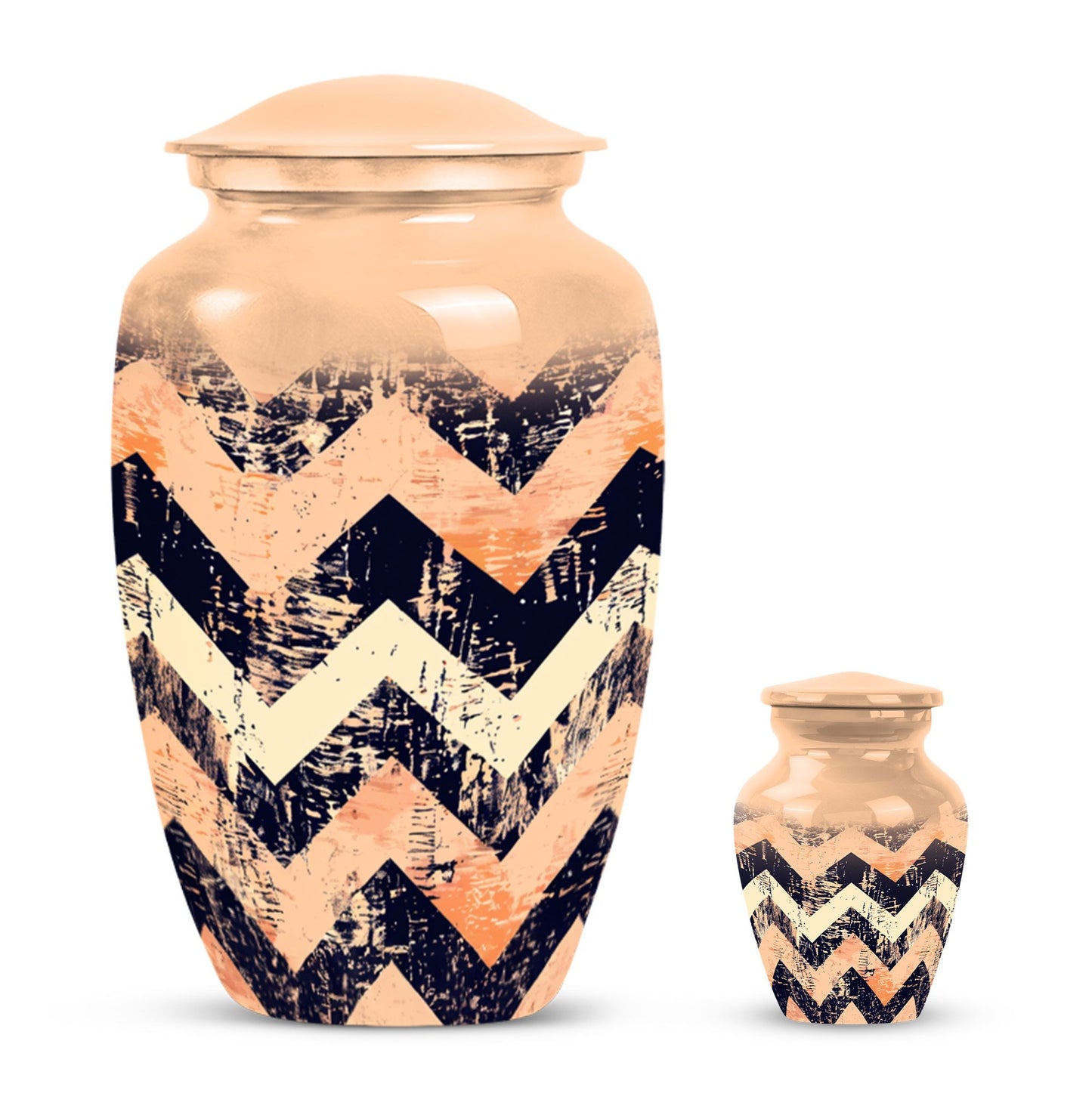 Personalized Artistic Cremation Urn for Adult Male - 10-inch, 200 cu in - Yatskia