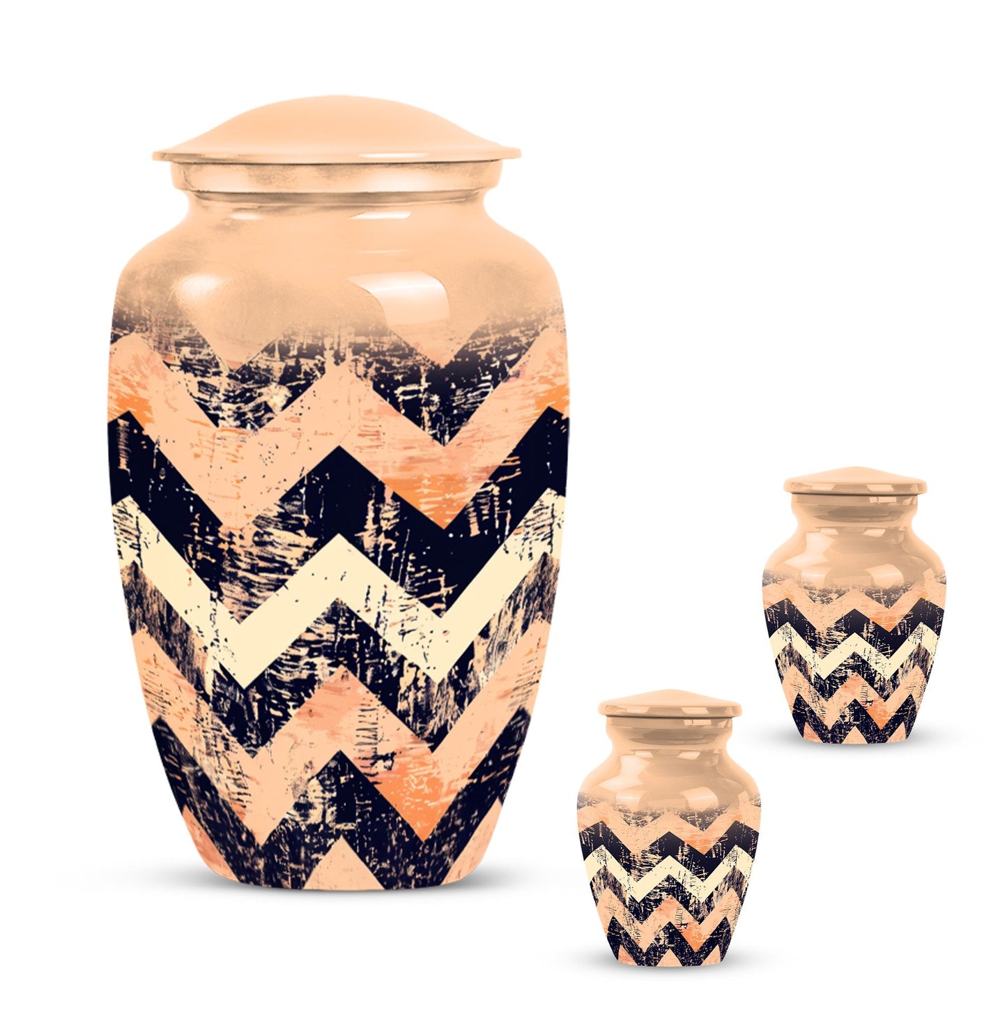 Personalized Artistic Cremation Urn for Adult Male - 10-inch, 200 cu in - Yatskia