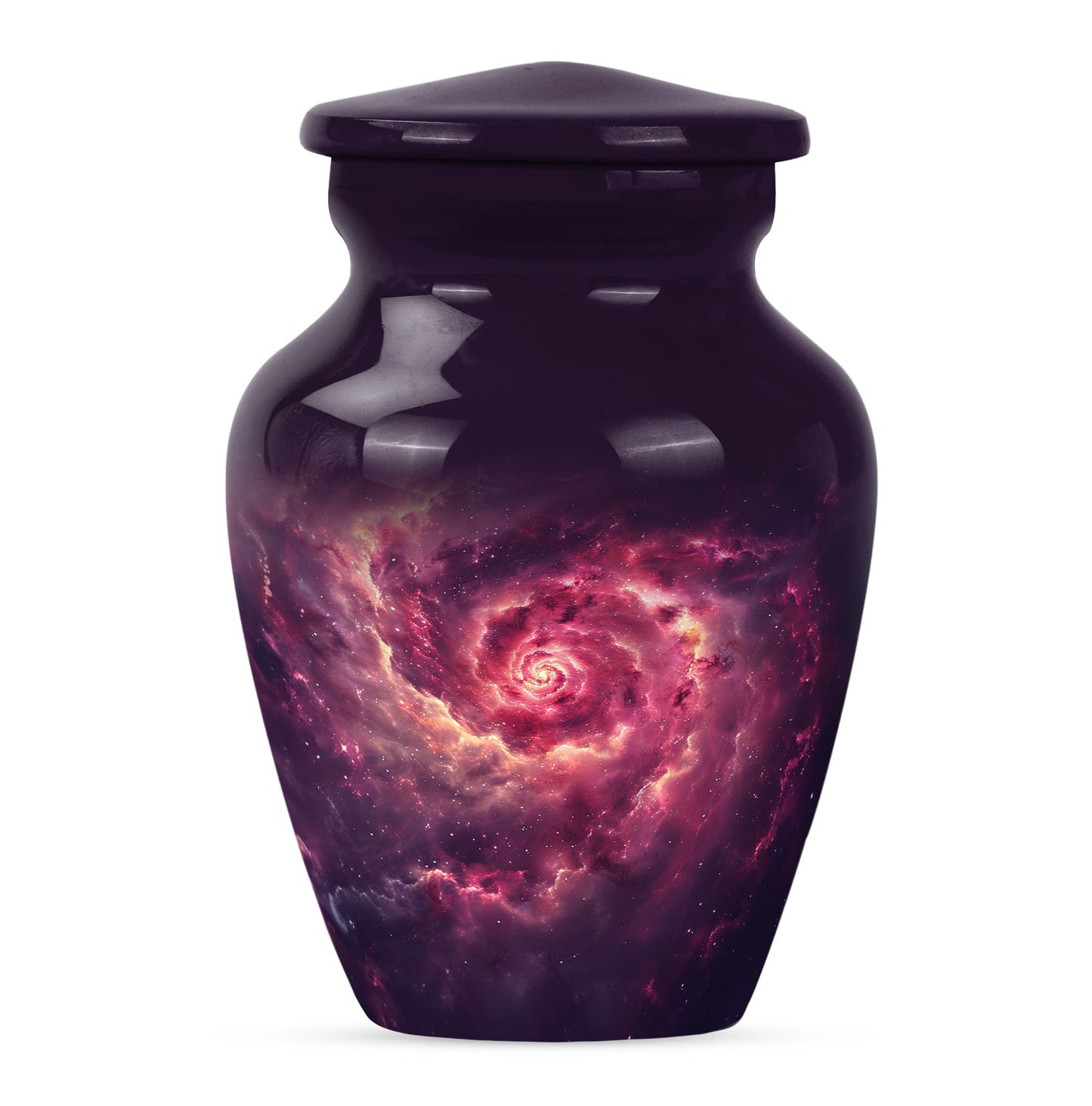 Personalized Galaxy Cremation Urn for Dad - 10-inch, 200 cu in - Yatskia
