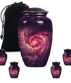 Galaxy Funeral Urn For Dad And Mom - Red Funeral Urn For Ashes