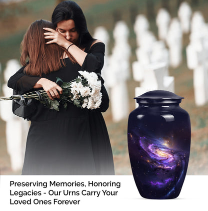 Classic 10 inch Galaxy Urn, a memorial funeral urn