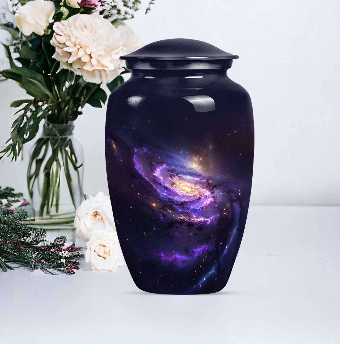 Classic 10 inch Galaxy Urn, a memorial funeral urn