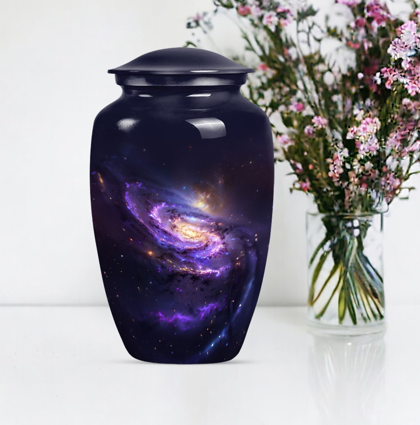 Classic 10 inch Galaxy Urn, a memorial funeral urn