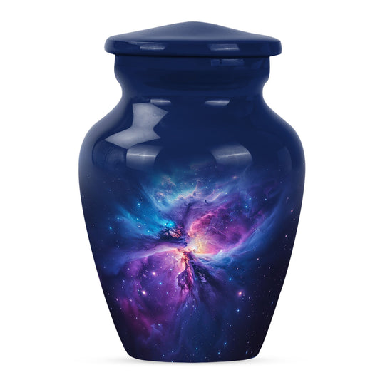 Personalized Galaxy Cremation Urn for Human Ashes - 10-inch, 200 cu in - Yatskia