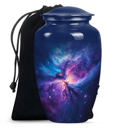 10-inch Galaxy Urn, classic cremation medium urn 