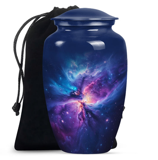 10-inch Galaxy Urn, classic cremation medium urn 