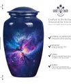 10-inch Galaxy Urn, classic cremation medium urn 