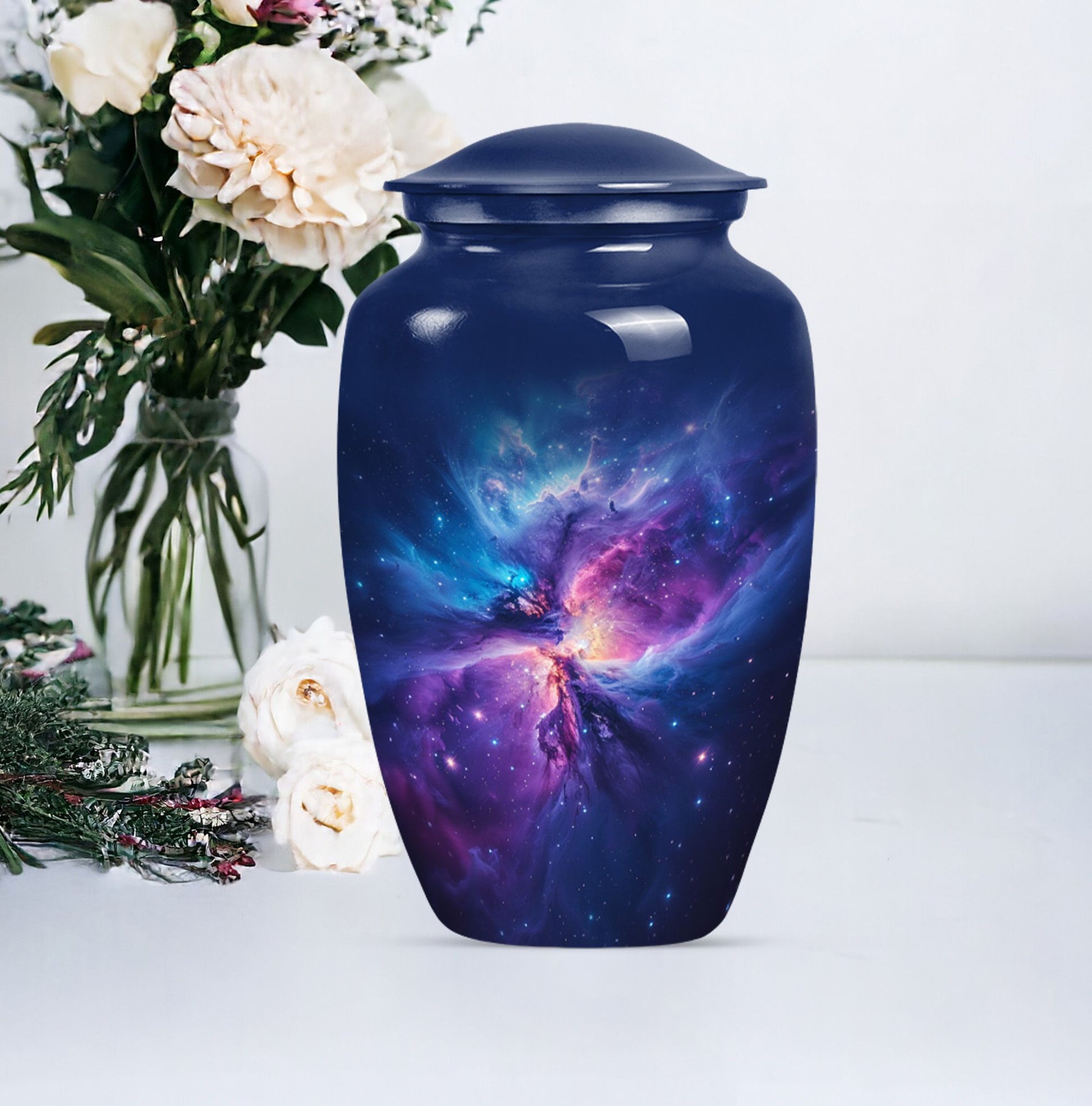 10-inch Galaxy Urn, classic cremation medium urn 