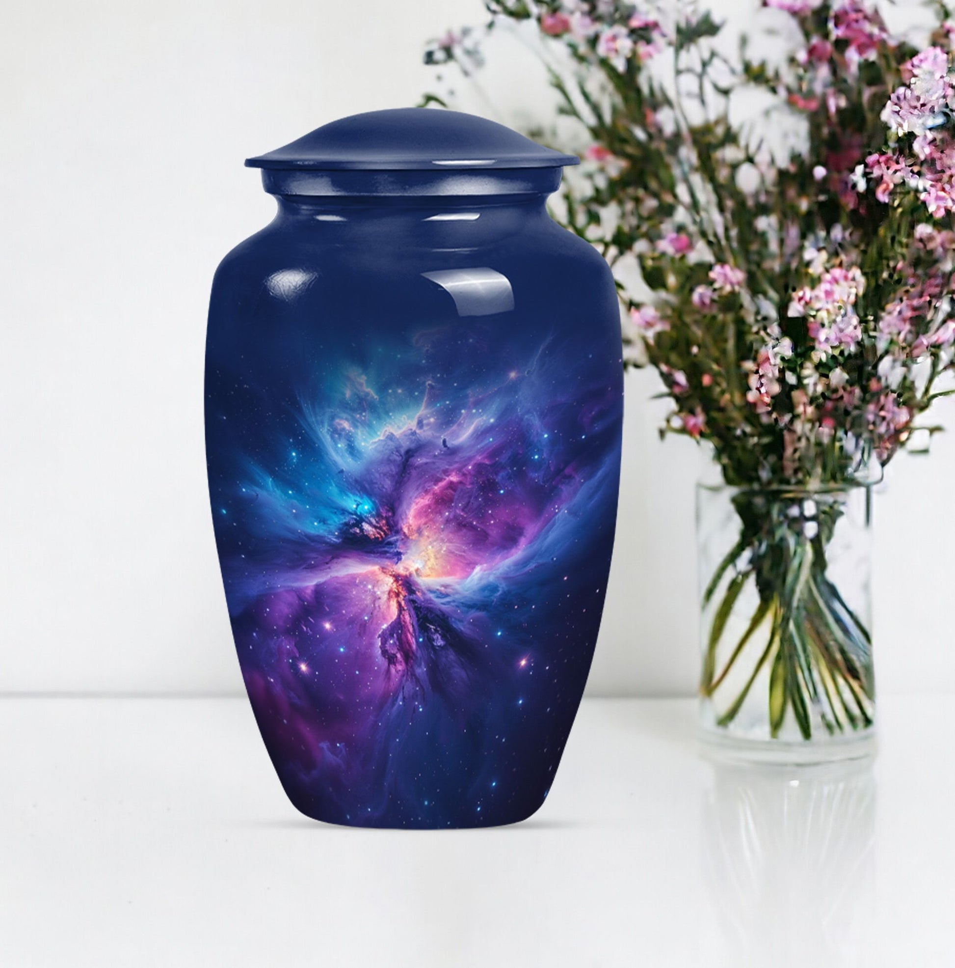 10-inch Galaxy Urn, classic cremation medium urn 