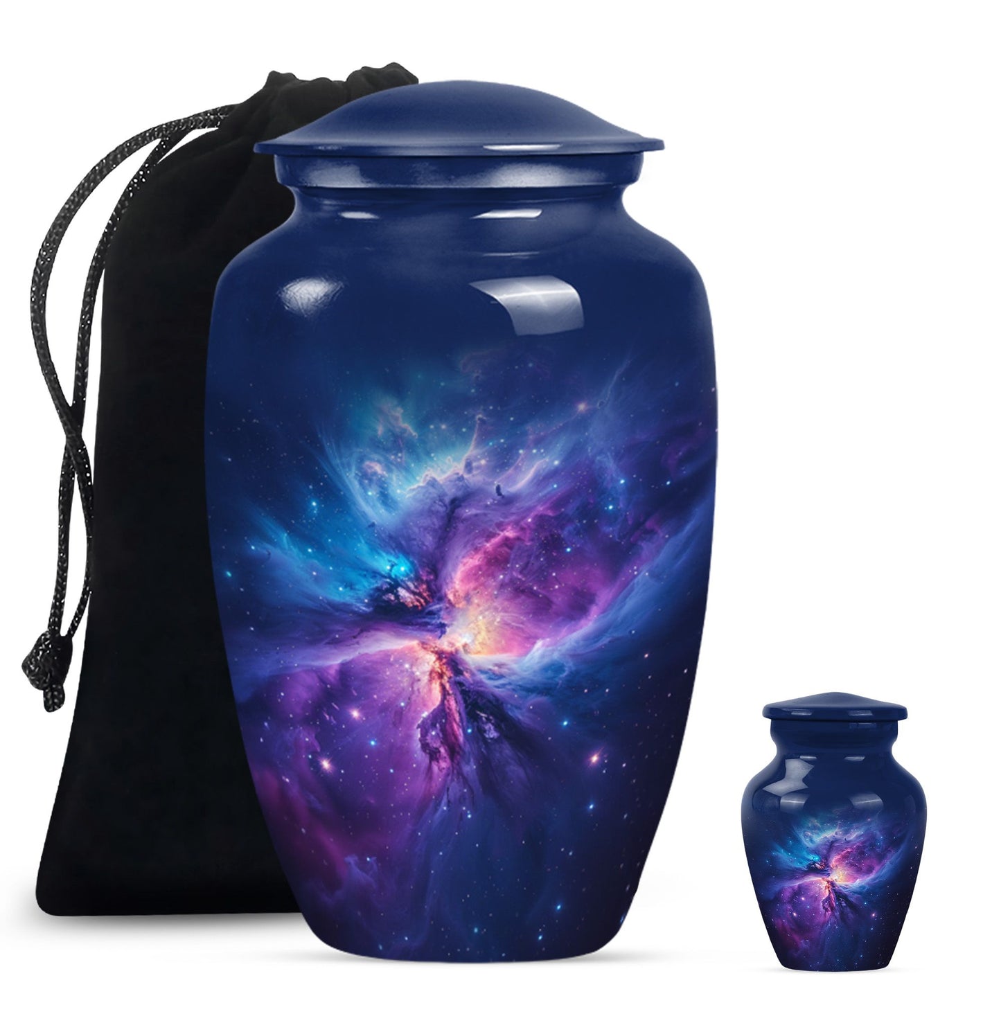 10-inch Galaxy Urn, classic cremation medium urn 