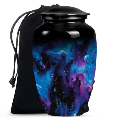 Personalized Galaxy Cremation Urn for Mom - 10-inch, 200 cu in - Yatskia
