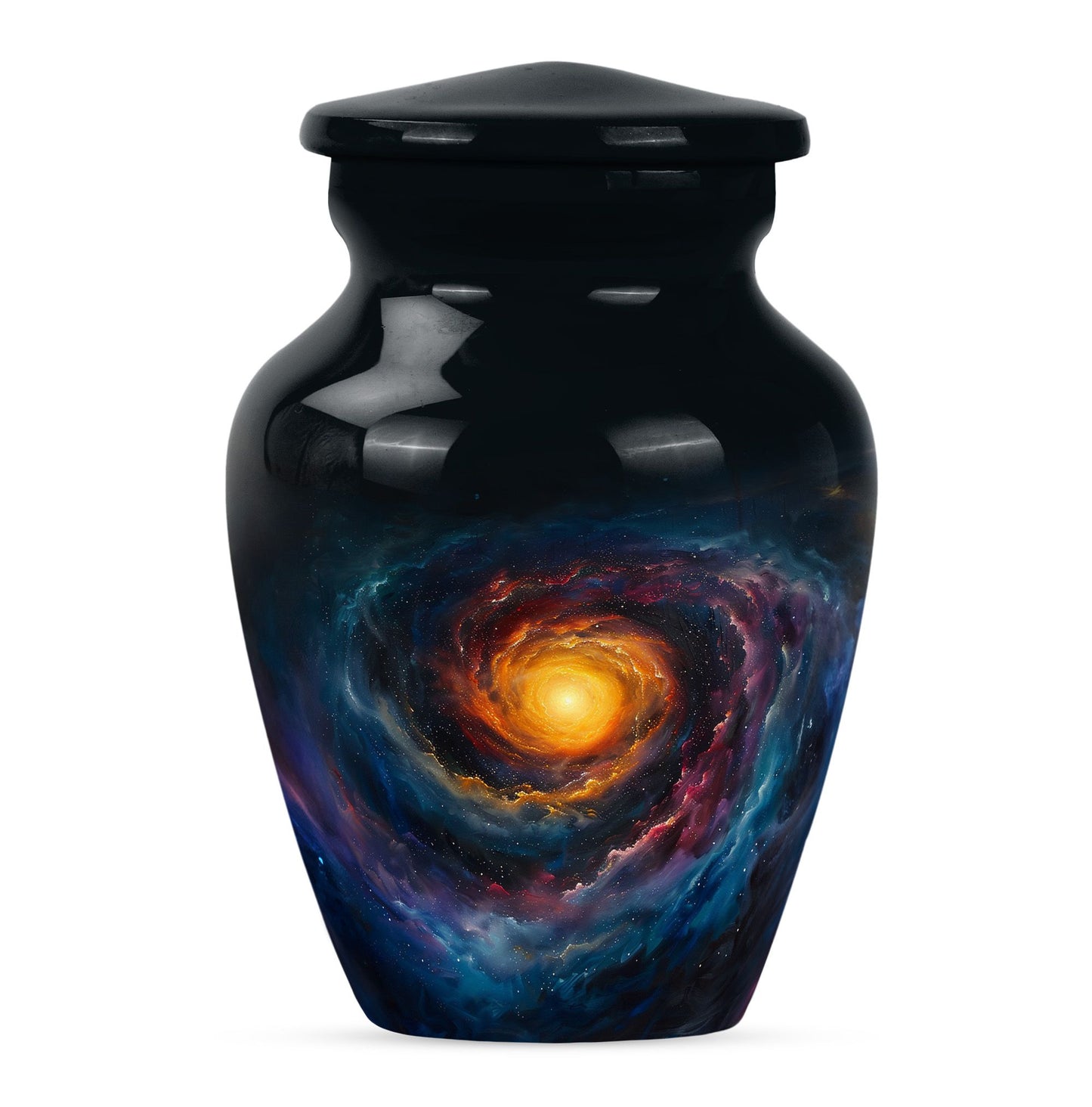 Personalized Galaxy Memorial Urn for Mom - 10-inch, 200 cu in - Yatskia
