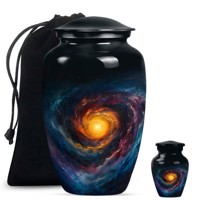 Personalized Galaxy Memorial Urn for Mom - 10-inch, 200 cu in - Yatskia