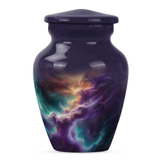 Personalized Galaxy Cremation Urn for Men & Women - 10-inch, 200 cu in - Yatskia