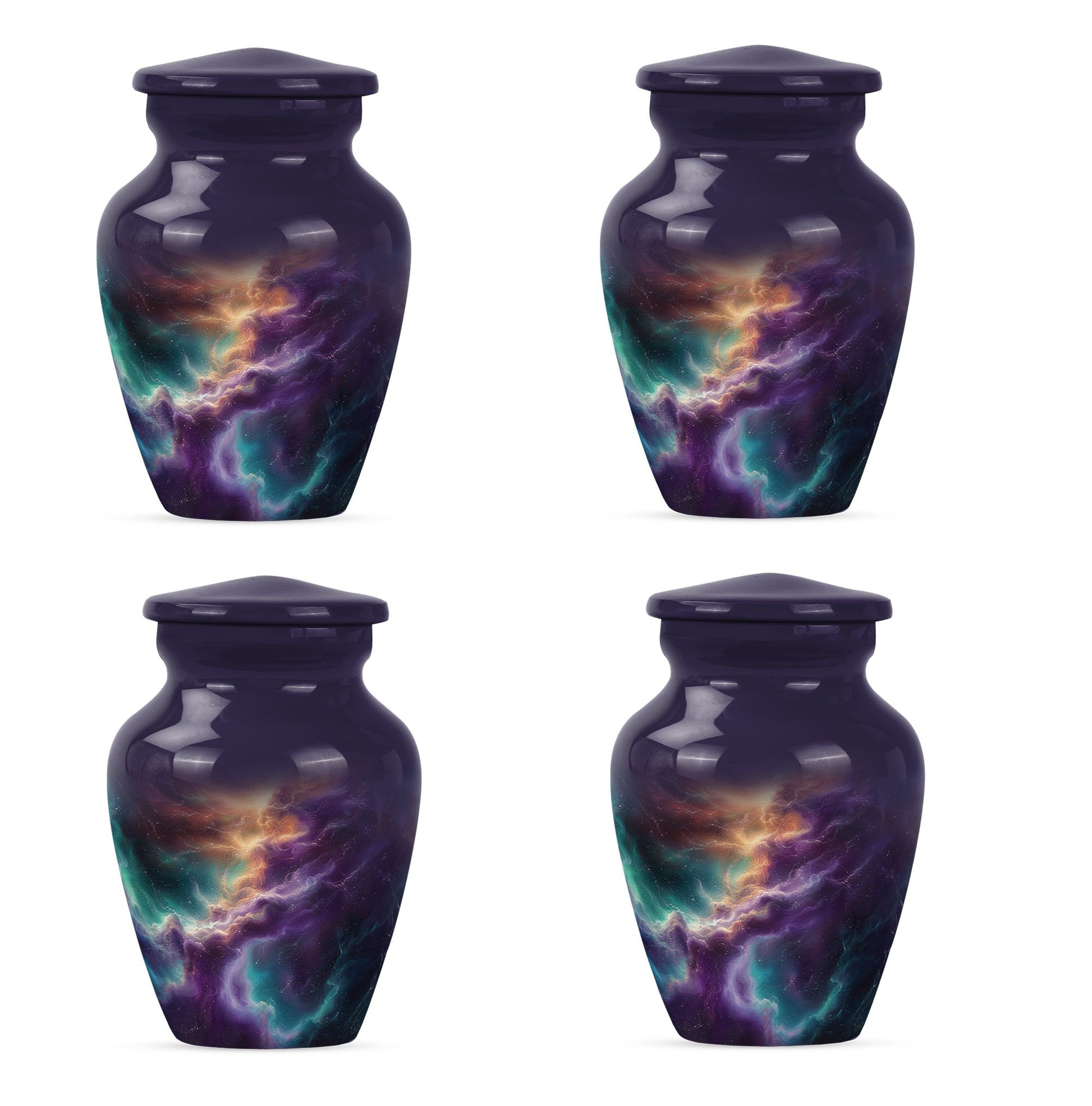 Galaxy Abstract Urn For Funeral - Abstract Space Urn For Adult Human Ashes