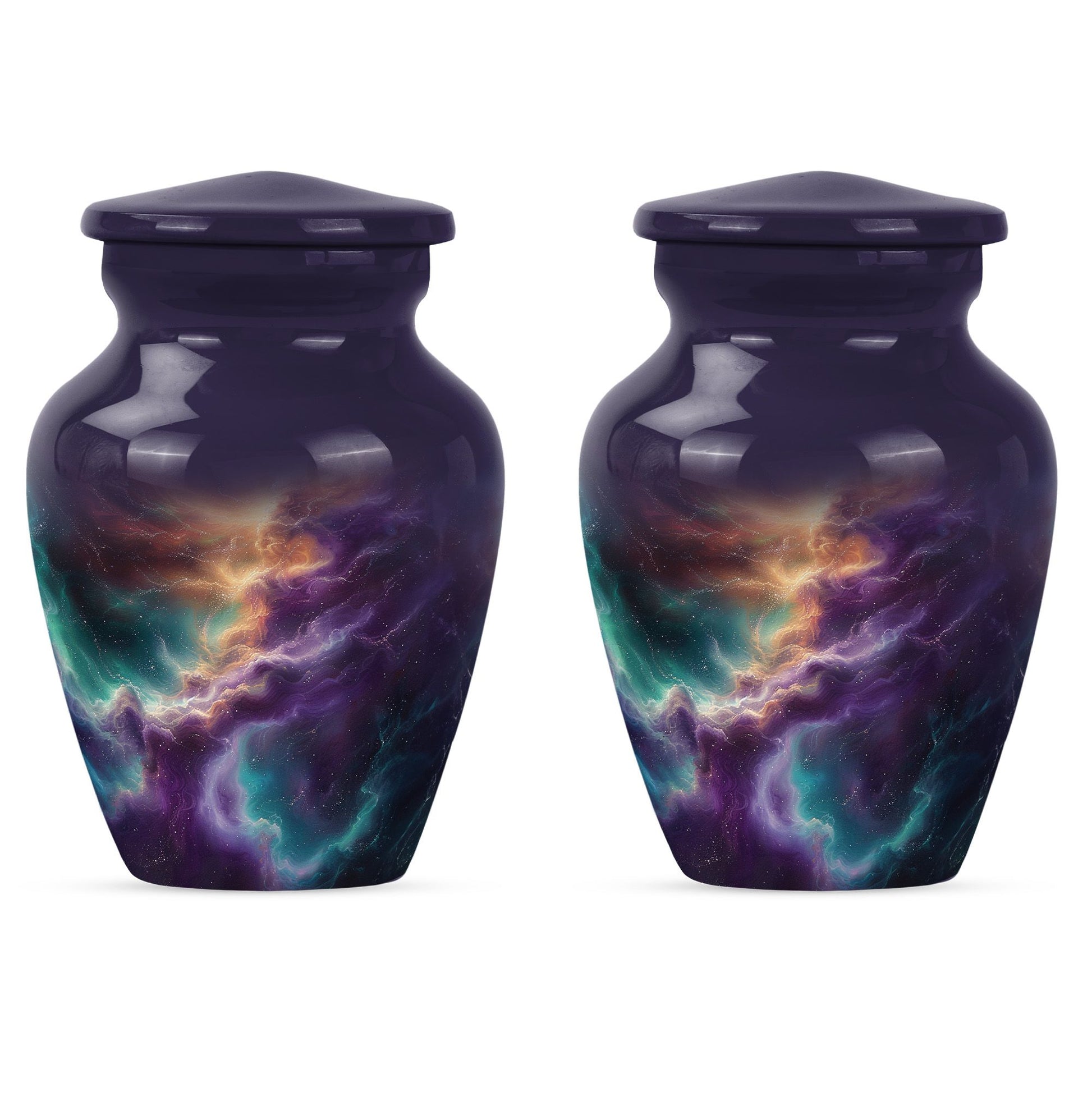 Galaxy Abstract Urn For Funeral - Abstract Space Urn For Adult Human Ashes