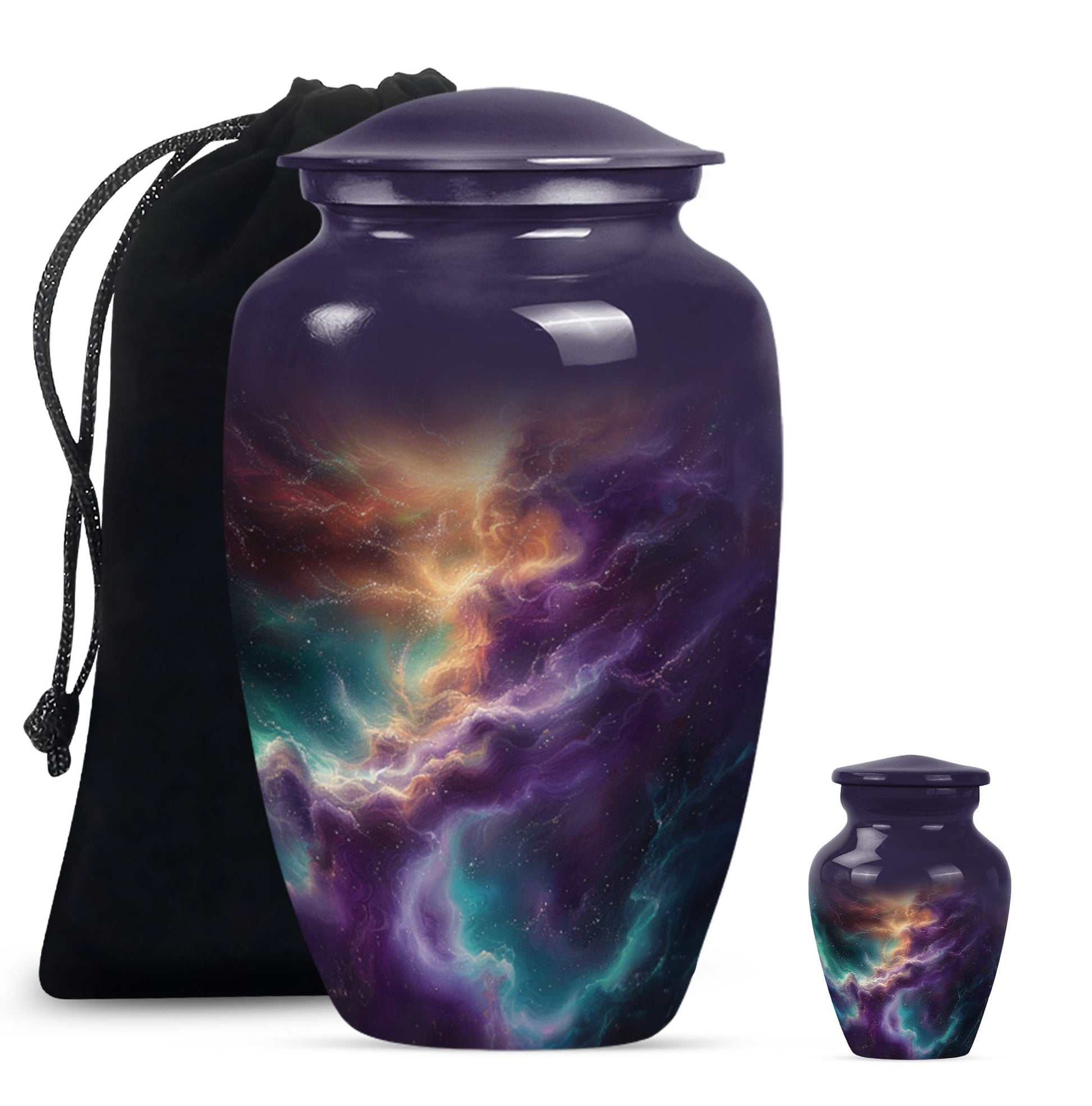 Galaxy Abstract Urn For Funeral - Abstract Space Urn For Adult Human Ashes