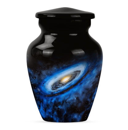 Personalized Galaxy Cremation Urn for Human Ashes - 10-inch, 200 cu in - Yatskia